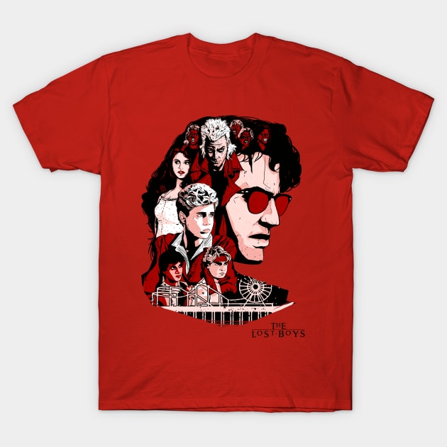 THE LOST BOYS - SEEING RED T-Shirt by hansoloski